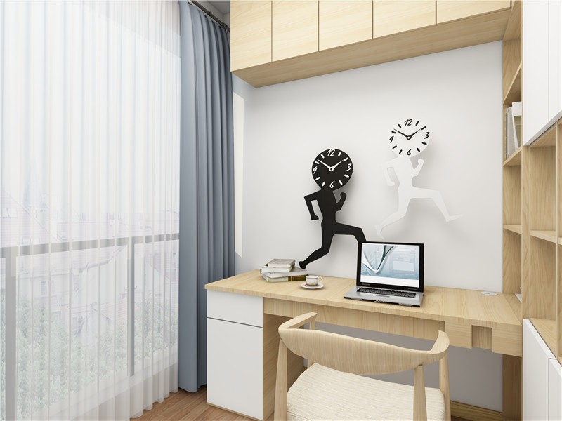 清新自然的北欧风格140平米四居室书房装修效果图