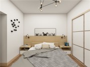 清新自然的北欧风格140平米四居室卧室装修效果图