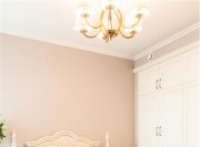 优雅美式风格50平米小户型卧室背景墙装修效果图
