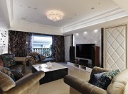 尊贵的新古典风格120平米三居室客厅装修效果图