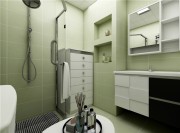 舒适通透的现代简约风格40平米一居室卫生间浴室柜装修效果图