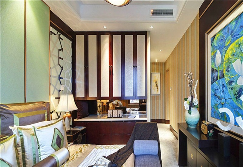 华丽的东南亚风格150平米别墅卧室装修效果图