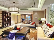华丽的东南亚风格150平米别墅客厅装修效果图