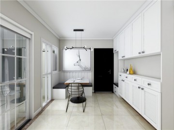 舒适通透的现代简约风格40平米一居室装修效果图