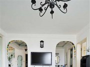 惬意的地中海风格50平米一居室客厅装修效果图