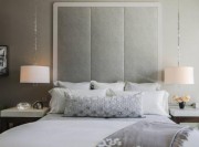 淡雅清新美式风格70平米小户型卧室背景墙装修效果图