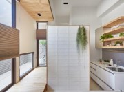 宽敞舒适日式风格60平米一居室厨房橱柜装修效果图
