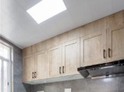 通透温馨日式风格90平米三居室厨房橱柜装修效果图