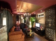 神秘色彩的东南亚风格一居室客厅装修效果图