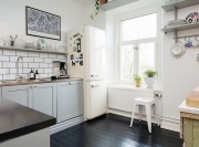乡村欧式风格60平米一居室厨房橱柜装修效果图