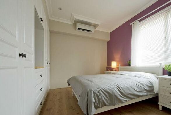 美式淳朴温馨120平米三居室卧室吊顶装修效果图