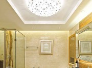 温馨浪漫欧式130平米三居室卫生间浴室柜装修效果图
