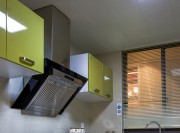 纯净温暖美式风格120平米三居室厨房橱柜装修效果图