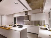 自然生动现代简约120平米复式loft厨房橱柜装修效果图