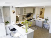 精致清爽北欧风格130平米四居室厨房橱柜装修效果图