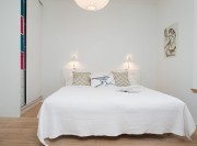 洁白欧式60平米小户型卧室背景墙装修效果图