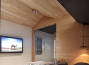 欧式精装休闲40平米一居室卧室电视背景墙装修效果图
