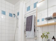 纯净洁白北欧风格80平米二居室卫生间浴室柜装修效果图
