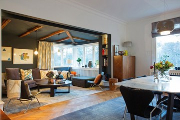 北欧舒适温馨90平米二居室装修效果图