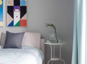 清雅洁白欧式100平米三居室卧室背景墙装修效果图