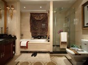 金碧辉煌欧式风格140平米三居室卫生间浴室柜装修效果图