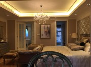 高贵典雅欧式风格90平米二居室卧室吊顶装修效果图