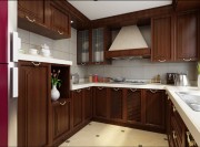 摩登精致欧式风格140平米三居室厨房橱柜装修效果图