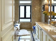 欧式朴实优雅130平米三居室卫生间浴室柜装修效果图