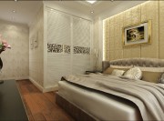 摩登精致欧式风格140平米三居室卧室背景墙装修效果图