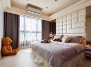 清新浪漫欧式风格100平米三居室卧室背景墙装修效果图