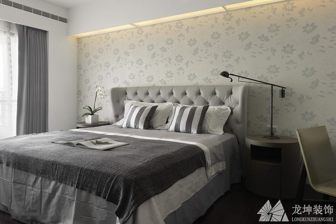 清新简约北欧风格120平米三居室卧室装修效果图