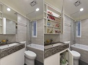 古典设计欧式风格110平米三居室卫生间浴室柜装修效果图