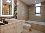 欧式华丽精品120平米三居室卫生间浴室柜装修效果图