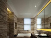 欧式精致亮丽200平米别墅卫生间浴室柜装修效果图