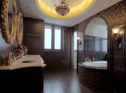 欧式华丽精致280平米别墅卫生间浴室柜装修效果图