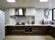 中式典雅大方90平米二居室厨房橱柜装修效果图
