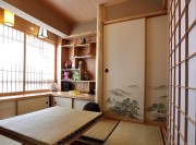 质朴混搭中式风格90平米二居室卧室榻榻米装修效果图