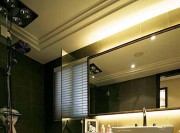 静雅休闲中式90平米二居室卫生间浴室柜装修效果图