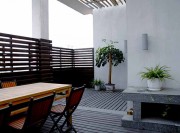新颖雅致中式风格90平米二居室阳台装修效果图