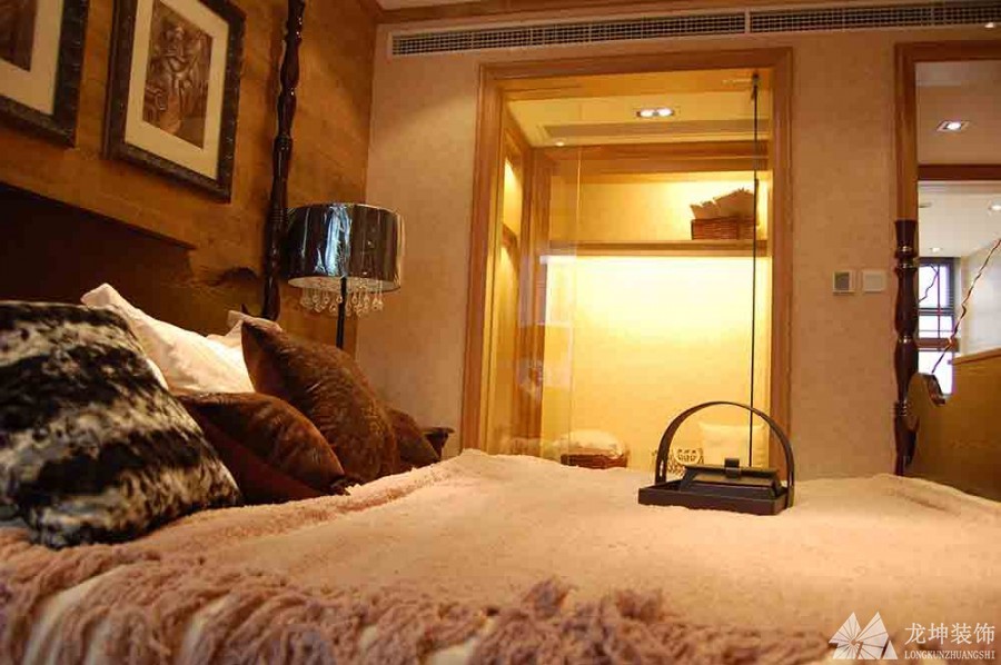 华美精致中式风格100平米三居室卧室装修效果图