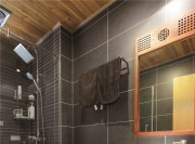 雅美自然东南亚风格100平米三居室卫生间浴室柜装修效果图