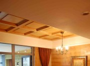 华美精致中式风格100平米三居室餐厅吊顶装修效果图