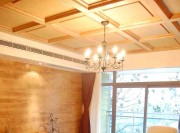 华美精致中式风格100平米三居室客厅吊顶装修效果图