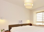宁静淡雅中式风格100平米三居室卧室背景墙装修效果图