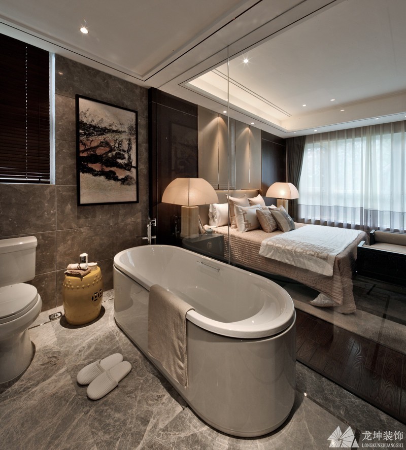 典雅华丽中式风格100平米三居室卫生间浴室柜装修效果图