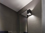 灰色现代中式100平米三居室卫生间浴室柜装修效果图