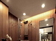 层次鲜明中式100平米复式卫生间浴室柜装修效果图