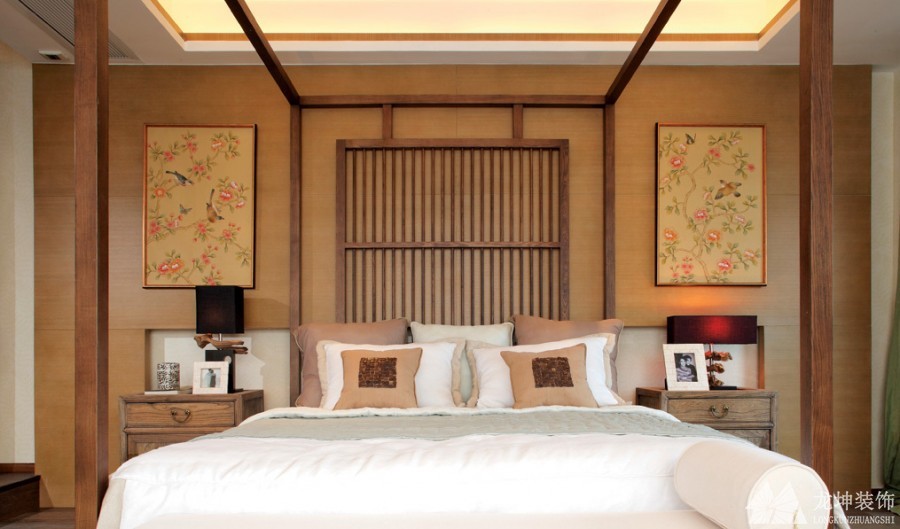 雅致现代中式风格100平米复式卧室装修效果图