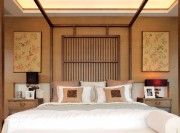 雅致现代中式风格100平米复式卧室装修效果图