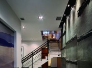 酷炫新中式风格260平米别墅客厅楼梯装修效果图